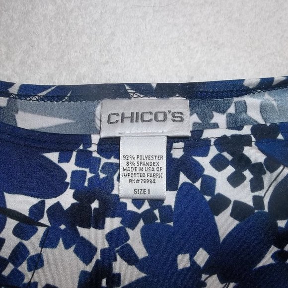 Chico's tunic style top, size 1,  fits a size 8/10 - Picture 5 of 6